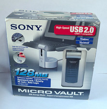 Sony Micro Vault 128MB USB 2.0 Flash Drive USM128S with Docking Station picture