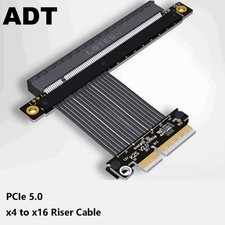 Pcie5.0x4 to X16 Flexible Flat Cable with Baffle Gen5 Steerable Lengthened 1U picture