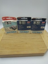 Dymo D1 Label Cassette Blk/Wht 41913 (9mmx7m) New Genuine OEM 2006 Exp picture