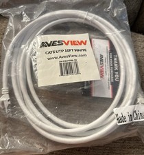 Avesview Cat6 E UTP 10ft White Cable A11 picture