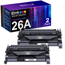 E Z Ink 26A CF226A Compatible Black Laser Printer Toner Cartridges 2 Pack picture