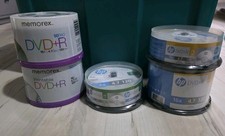 Memorex & HP DVD+R Blank Optical Media Disc 4.7GB - 200 Discs Total  picture