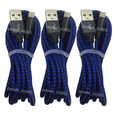 3Pcs 6Ft Braided USB Charging Cable For iPhone 13 12 11 8 7 XR iPad Charger Cord picture