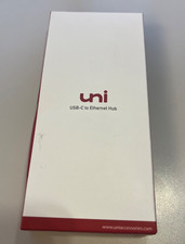 Uni USB-C to Ethernet Adapter, USB C HUB Ethernet 1Gbps with USB 3.0 4 In 1 -2X picture