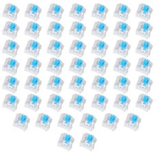 50 Pieces Blue Mechanical Keyboard Switches, 3 Pin Pre-Lubricated Clicky Key Swi picture