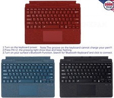 Backlit Wireless Slim Keyboard Touchpad for Microsoft Surface Pro 8/9/X/10/11 picture