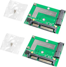 Acxico 2Pcs Mini PCIE MSATA SSD to 2.5'' SATA 6.0GPS Adapter Converter Card Modu picture