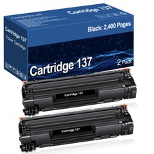 2x High Quality CRG 137 Toner Fits for Canon 137 Toner Cartridge MF216n MF247dw picture