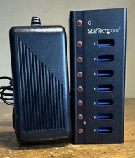 Startech Model ST7300U3M 7-Port Compact Metal USB 3.0 Desktop Wall Mountable Hub picture