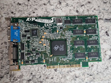 Rare Retro Gaming AGP Revolution IV Number Nine 32MB SDRAM AGP VGA Graphics Card picture