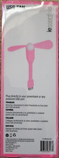 iessentials USB FAN (Blue) New in Box -plug into power bank or any USB port (A15 picture