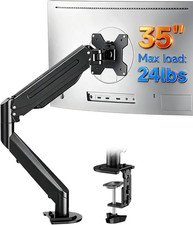 Single Monitor Arm Fully Adjustable for 17 to 35 Inch Screens Ergonomic Steel picture
