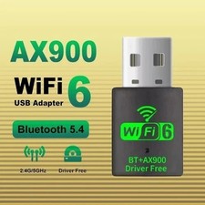 USB WiFi-6 900Mbps 2 in 1 Dongle 2.4G 5GHz Dual Band & BT 5.4 Win10,11 F picture
