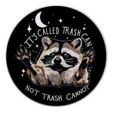 Funny Raccoon Mouse Pad It's Called Trash Can Not Trash Cannot Black picture