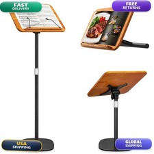 Ghegicu D1 2 in 1 Music Stand & Desktop Book Stand Adjustable Height 16.5