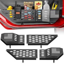 Metal Front Door Pocket, Storage Box Compatible with Jeep Wrangler JL JLU 4XE... picture