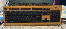Vintage Micro Innovations KB6100BAM Wired Solid Bamboo Keyboard 104-Key USB. picture