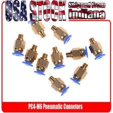 PC4-M6 Pneumatic Connector for Bowden Extruder - Push Fit PTFE picture