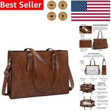 Professional Waterproof Leather Office Work Shoulder Bag picture