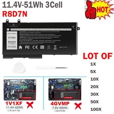 🧡LOT OF R8D7N Battery For Dell Precision 3540 3550 Latitude 5400 5410 5500 51Wh picture