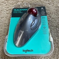 Logitech TRACKMAN Marble Corded Trackball Mouse T-BC21 Wired 910-000806 picture