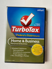 2009 TurboTax Federal Tax Return Home & Business  Turbo Tax Intuit - Windows/Mac picture