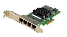 Intel I350-T4 I350T4V2BLK Quad Port Ethernet PCIe Network Adapter picture