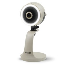 WebMic HD Pro All-in-One Webcam with Mic and Ring Light in Pearl White- 1080p... picture