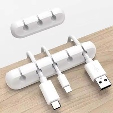 Cable Holder Clips Cable Management Cord Organizer Silicone USB Charging Cable picture