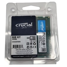 Crucial RAM 8GB Kit (2x4GB) DDR4-2666 SODIMM Laptop Memory CT2K4G4SFS8266 picture