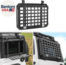 Rear Window Molle Storage Panel with Fold-Down Table, Tactical Organizer Compati picture