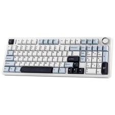 AULA F99 Pro Wireless Mechanical Gaming Keyboard Tri-Mode RGB Backlit Blue/White picture