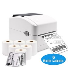 Shipping Label printer USB Direct thermal barcode w/ 4*6 inch x 6  rolls labels picture