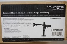StarTech Desk Mount Dual Monitor Arm w/ Clamp - Fits up to 32