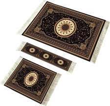 Rug Style Mouse Pad, Carpet Coaster And Bookmark w/FREE Round Fringed Mouse Pad picture