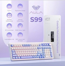 [READ DESC] AULA S99 Keyboard, Bluetooth & USB-C Gaming Keyboard Gradient Purple picture