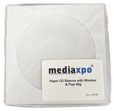 Paper CD Sleeves with Window & Flap Lot picture