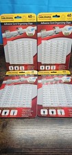 Cablerama Adhesive Cord Organizing Clips 40 Pieces Clear Clips Lot Of 4  picture