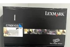 LEXMARK C792X1CG Cyan Toner Cartridge For C792 Genuine New Sealed Cartridge picture