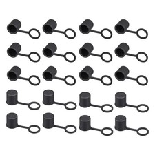 20pack Silicone BNC-B Anti-Dust Stopper Cap Cover for Female Jack Black picture