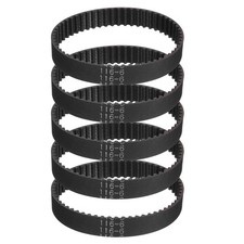 116mm GT-2 Timing Belt, 5pcs 6mm Width 2mm Pitch 3D Printing Closed Loop, Black picture