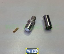 Nickel SMA Male / Female pin crimp RG58 RG142 RG400 LMR195 cable RF Connector US picture