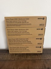 New Sealed Xerox Phaser 6500 WorkCentre 6505 High Capacity Toner Set CMYK picture