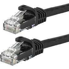 NEW Cat6 Ethernet Cable 50ft Black UTP 24AWG High-Speed LAN Patch Cord picture