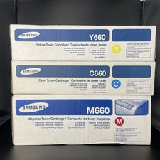 Samsung Y660 C660 M660 Set of 3 Toner Cartridge CLP-M660B CLP-Y660B CLP-C660B picture
