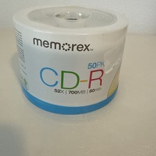 Memorex CD-R 50-Pack Spindle 52x 700MB 80min Recordable CD-R *Brand New/Sealed* picture