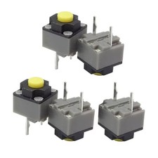 Kailh Mouse Micro Switch 6x6x7.3mm Silent Mute Button 5PCS Repair Part picture