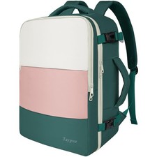 Taygeer Carry On Backpack, 35l Travel Backpack for Large, Cream Pink Green picture