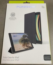PureGear Folio Case for Apple iPad (5/6th Gen.)- Black/Clear picture