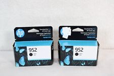 2 Pack of Genuine Original HP 952 Ink Cartridge Black EXP 02/24 picture